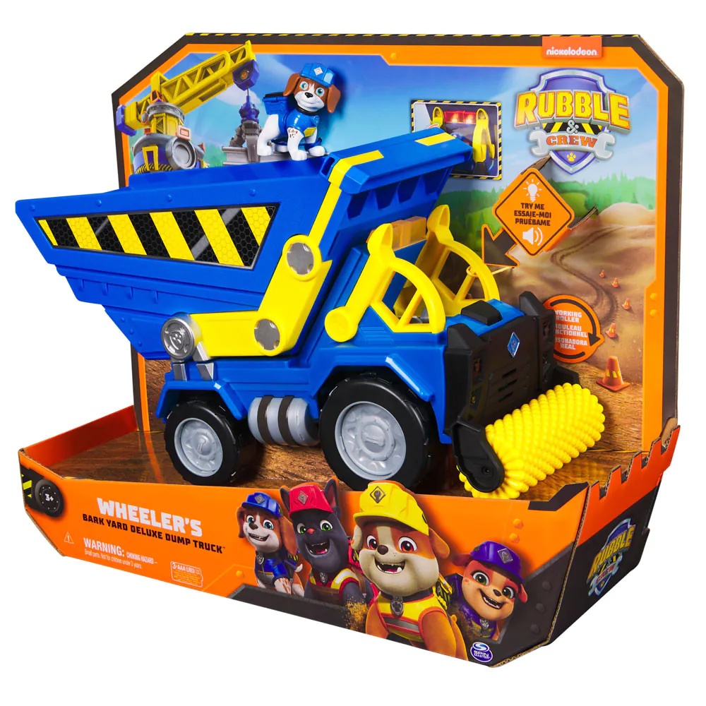 Camion de constructii cu sunete si lumini Paw Patrol Construction Crew Wheeler - poza 3