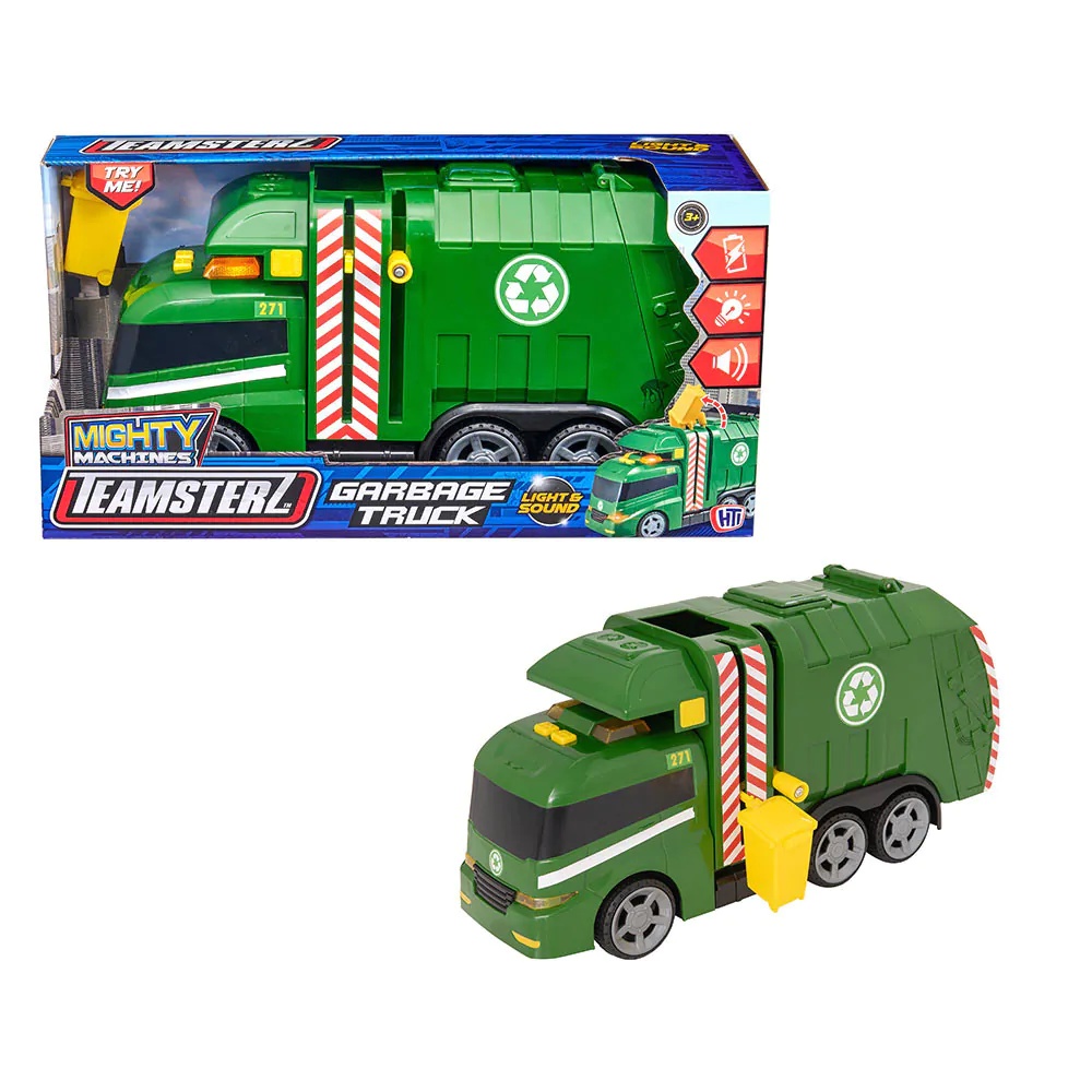 Camion de gunoi cu sunete si lumini HTI Teamsterz L 42 cm - poza 2