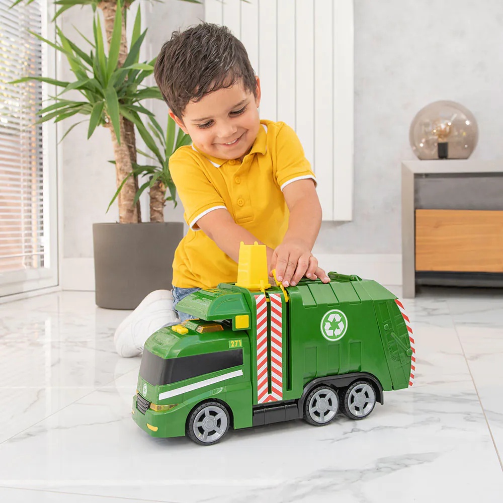 Camion de gunoi cu sunete si lumini HTI Teamsterz L 42 cm - poza 3