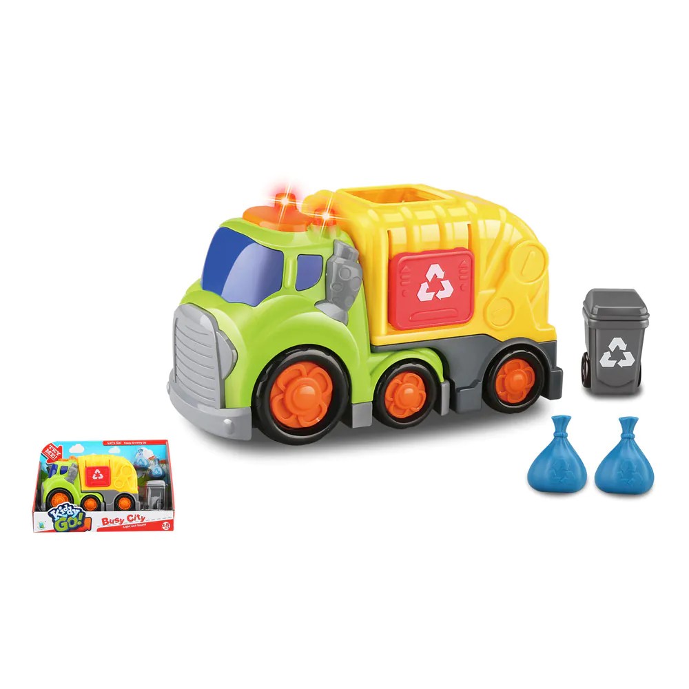 Camion de gunoi cu sunete si lumini Kiddy Go 19.5 cm - poza 1