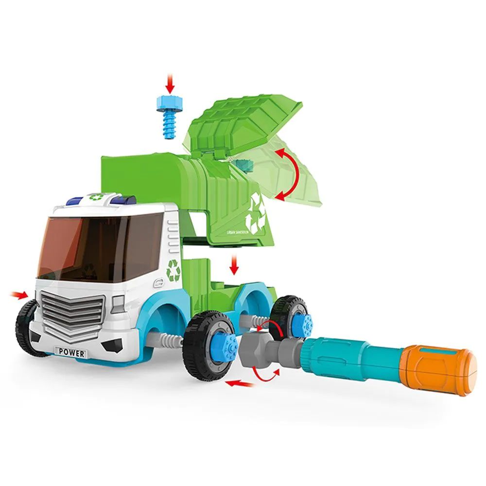 Camion de gunoi cu telecomanda de asamblat Ocie Assembly City - poza 1