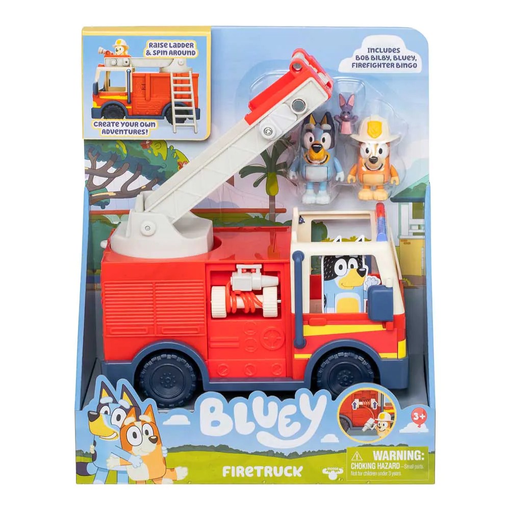 Camion de pompieri cu 2 figurine Bluey - poza 2