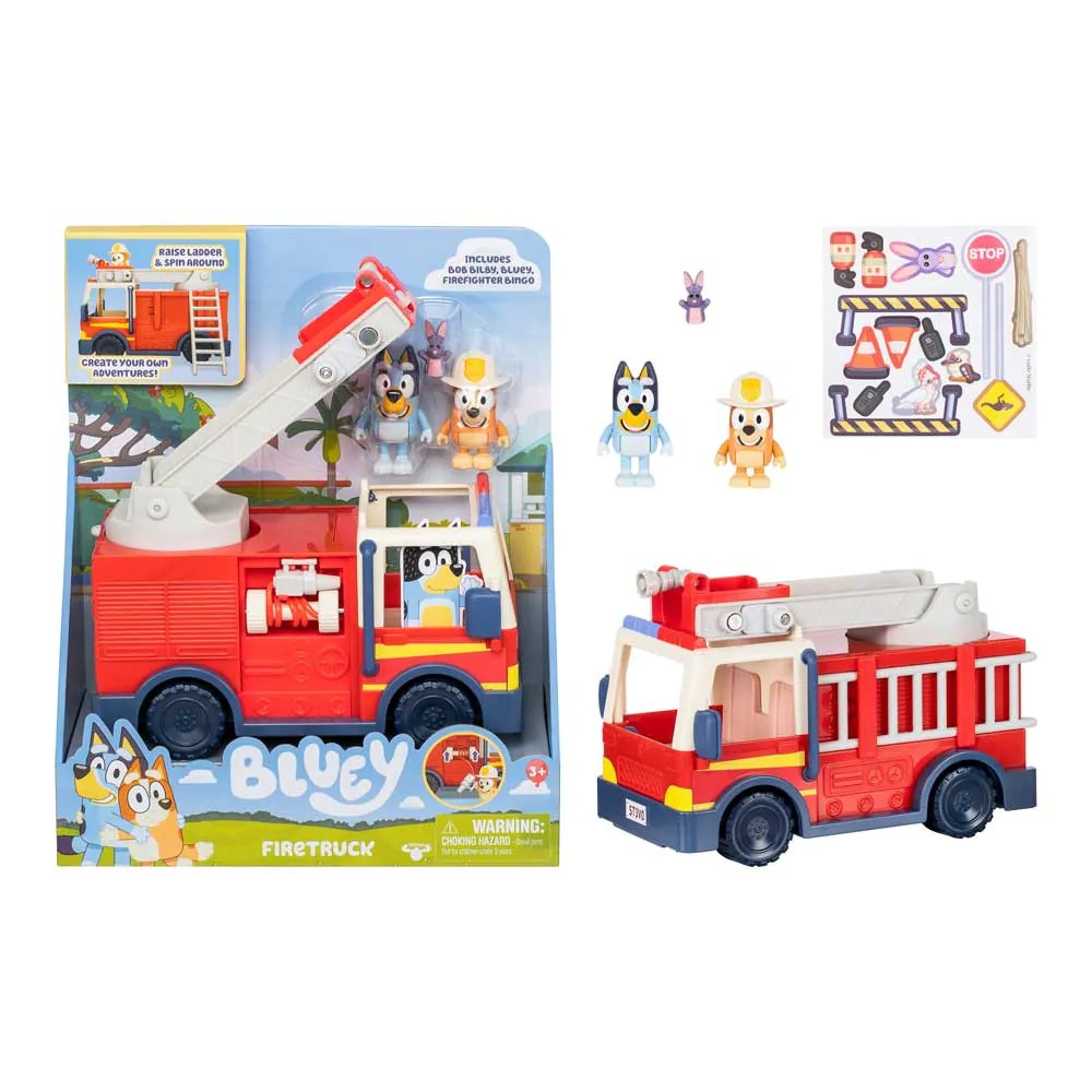 Camion de pompieri cu 2 figurine Bluey - poza 4