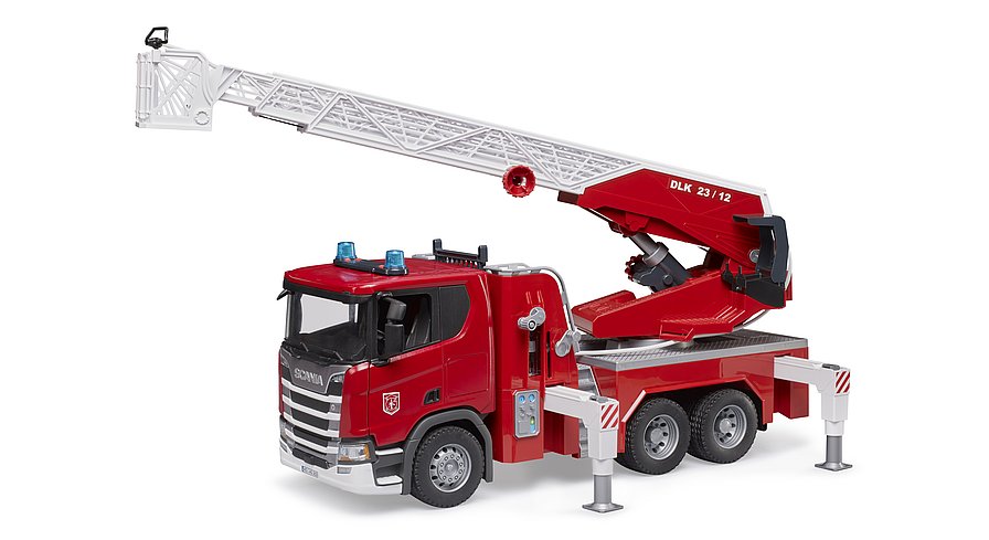 Camion de pompieri cu macara si pompa de apa Bruder Scania 03591 - poza 1
