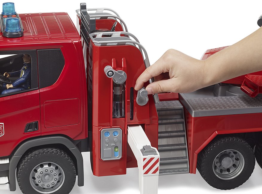 Camion de pompieri cu macara si pompa de apa Bruder Scania 03591 - poza 5