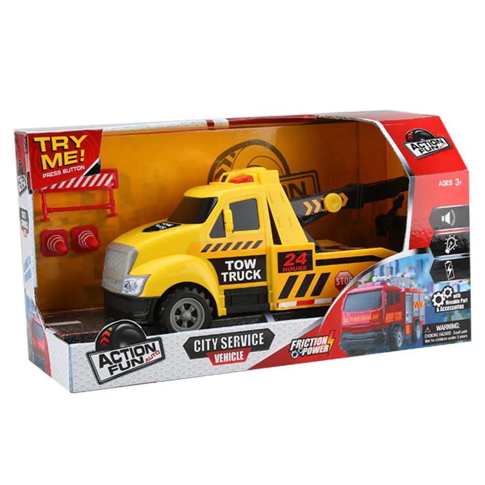 Camion de tractare cu sunete si lumini Action Fun - poza 2