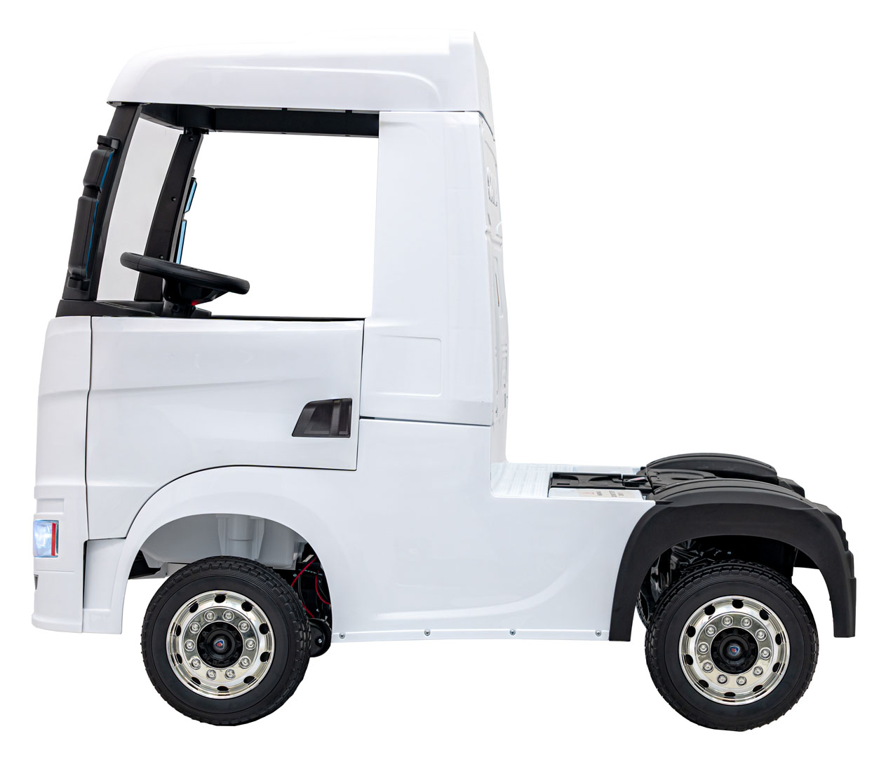 Camion electric pentru copii 1-5 ani Scania R-SERIA 4x4 140W (HL698) Alb - Autokids.ro - poza 5