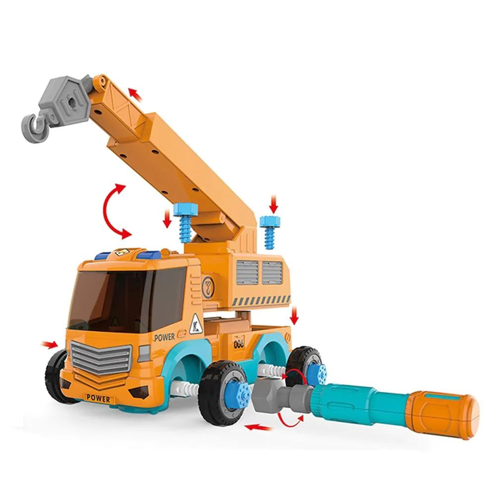 Camion macara cu telecomanda de asamblat Ocie Assembly City