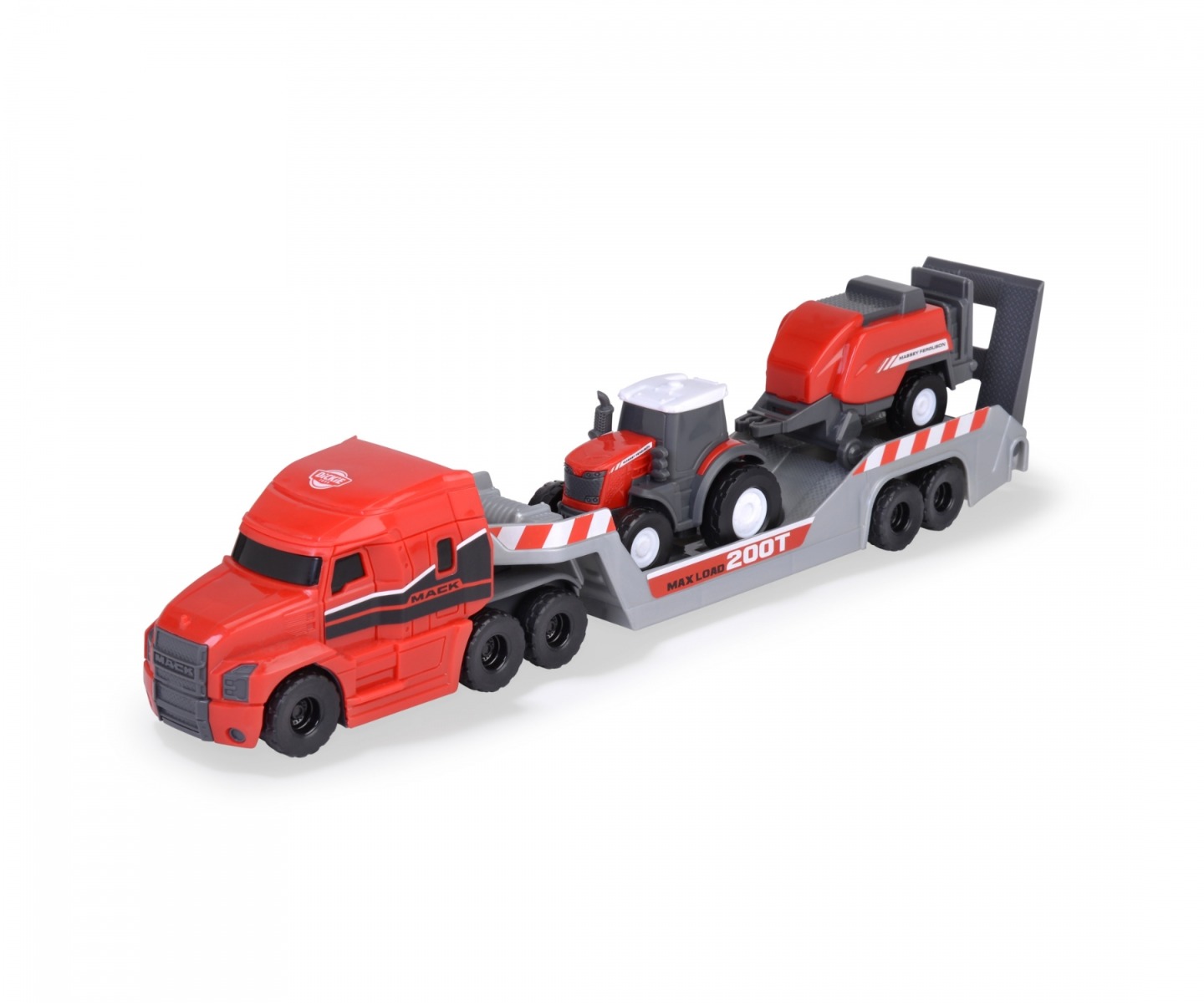 Camion Mack cu tractor si presa balotare Massey Ferguson Dickie - poza 1