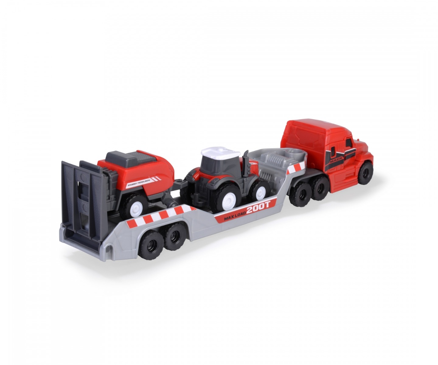 Camion Mack cu tractor si presa balotare Massey Ferguson Dickie - poza 2