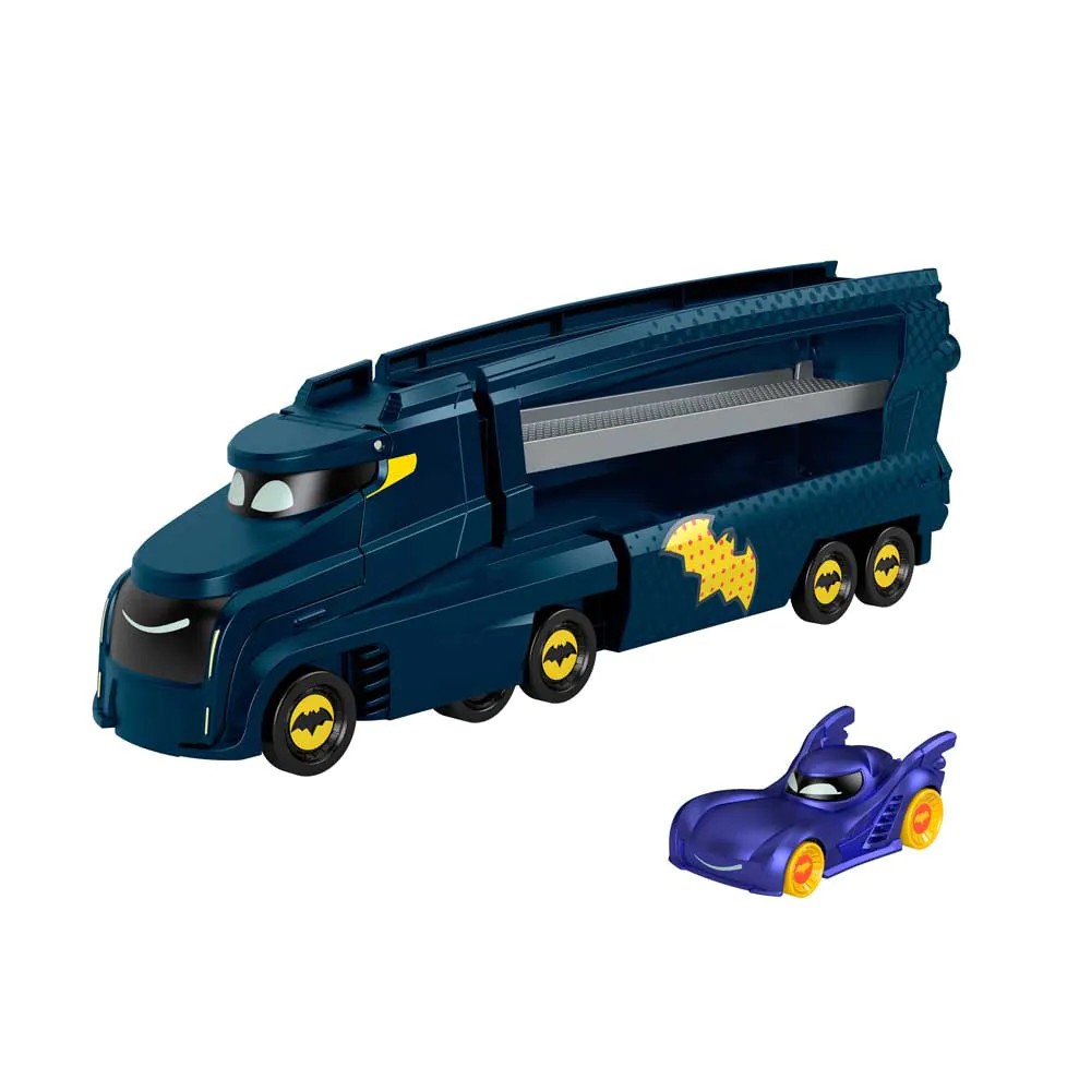 Camion transportator cu 1 masinuta Fisher Price Bat Wheels Bat Big Rig - poza 1