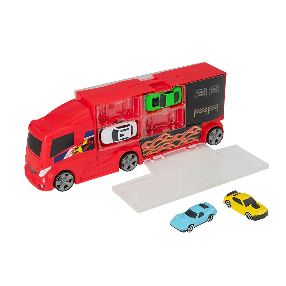 Camion transportator cu 4 masinute HTI Teamsterz Metro City - poza 1