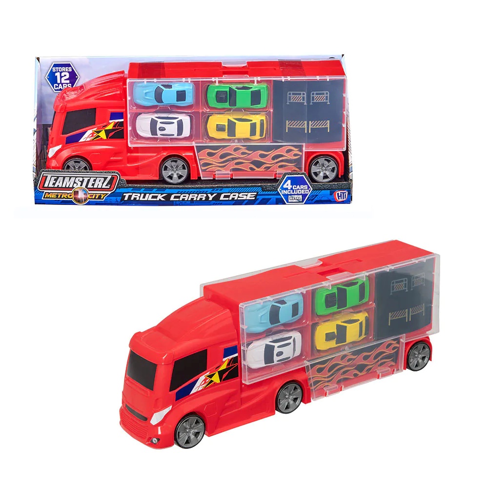 Camion transportator cu 4 masinute HTI Teamsterz Metro City - poza 2