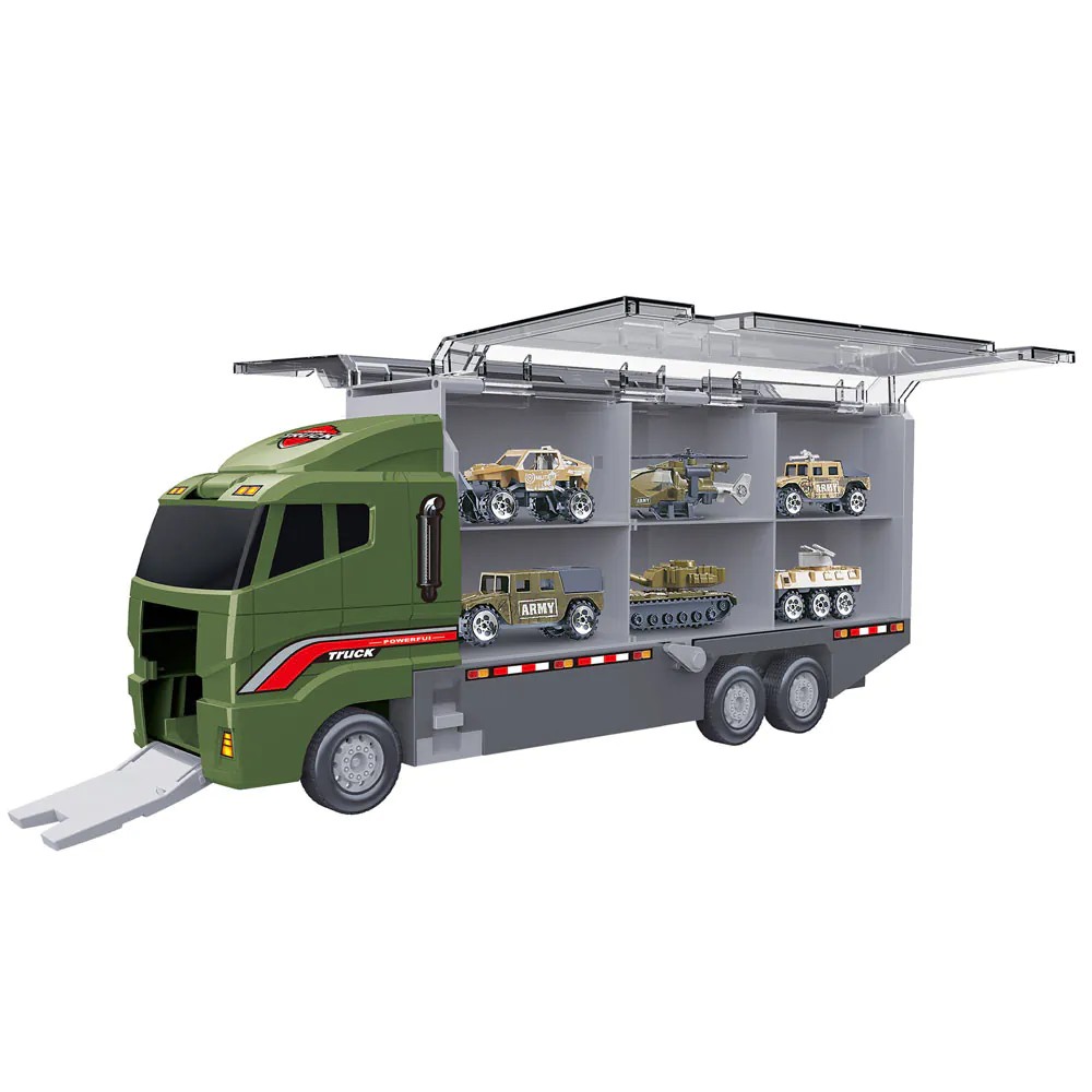 Camion transportator cu 6 vehicule militare City Service - poza 1