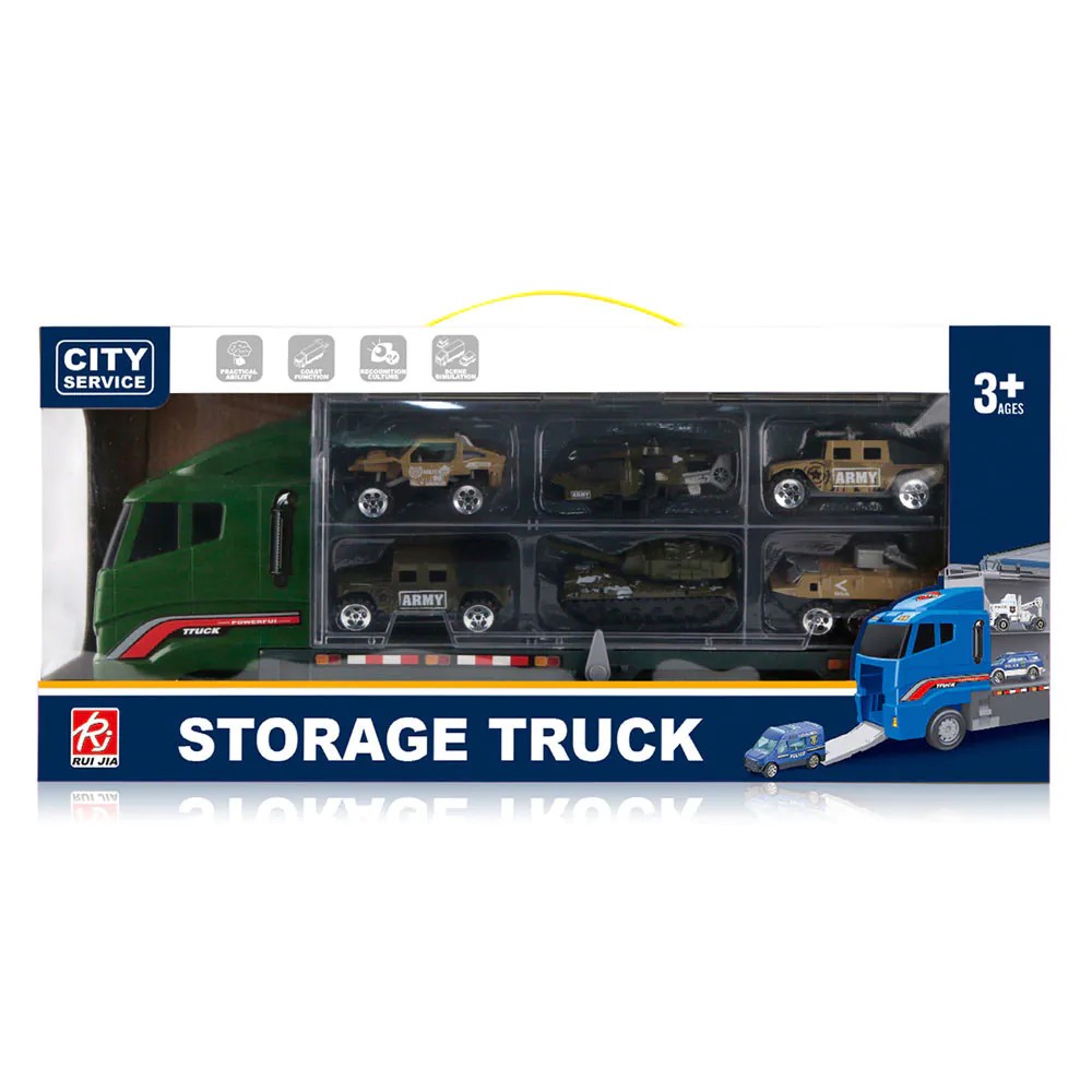 Camion transportator cu 6 vehicule militare City Service - poza 2