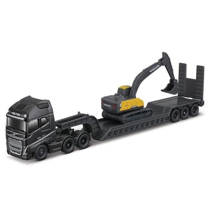 Camion transportator cu excavator Bob Cat Maisto Mini Scania 770 S - poza 1