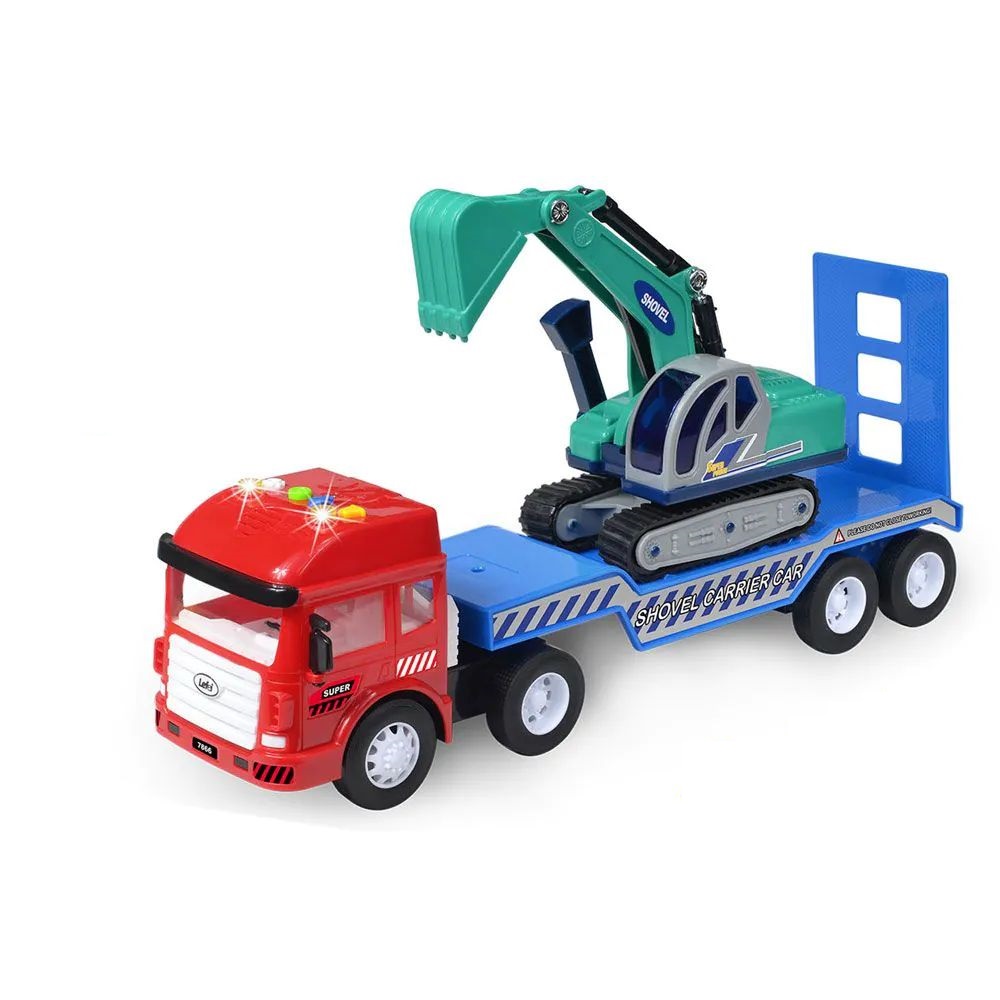 Camion transportator cu excavator cu senile Power Truck - poza 1