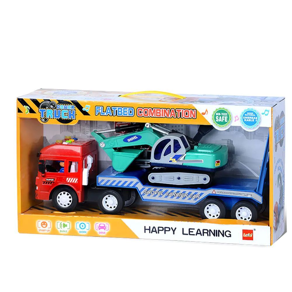Camion transportator cu excavator cu senile Power Truck - poza 2