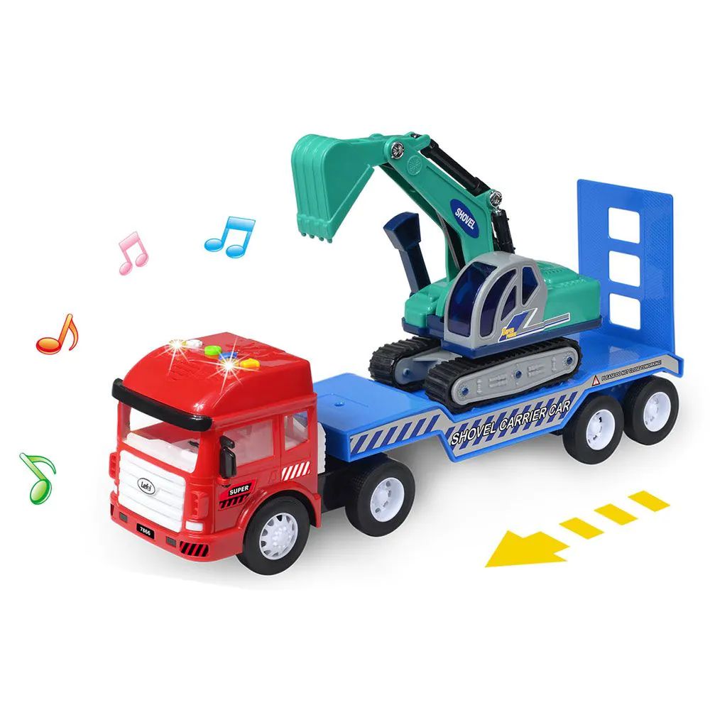 Camion transportator cu excavator cu senile Power Truck - poza 3