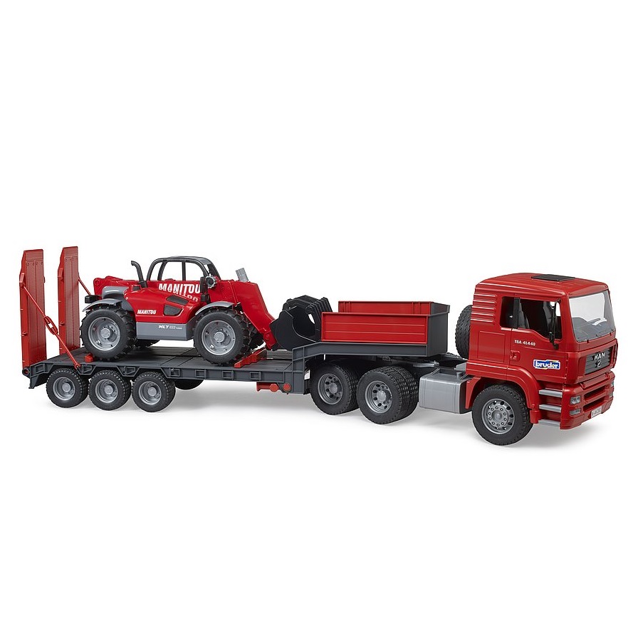 Camion transportator cu incarcator telescopic Bruder MLT 633 - poza 1