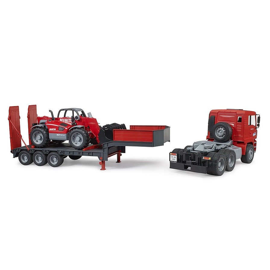 Camion transportator cu incarcator telescopic Bruder MLT 633 - poza 4