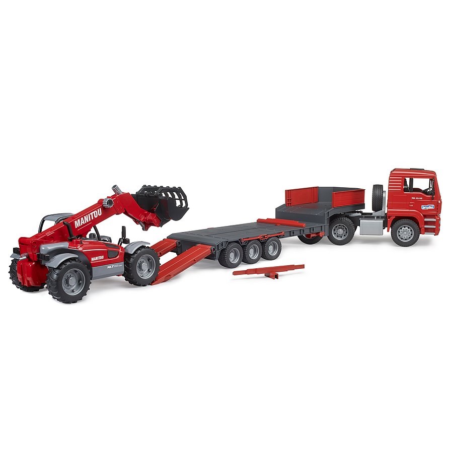 Camion transportator cu incarcator telescopic Bruder MLT 633 - poza 5