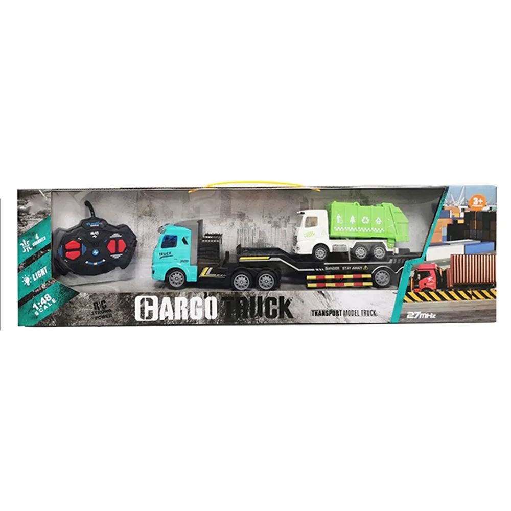 Camion transportator cu Masina de Gunoi cu telecomanda Ocie 1:16 34 cm - poza 3