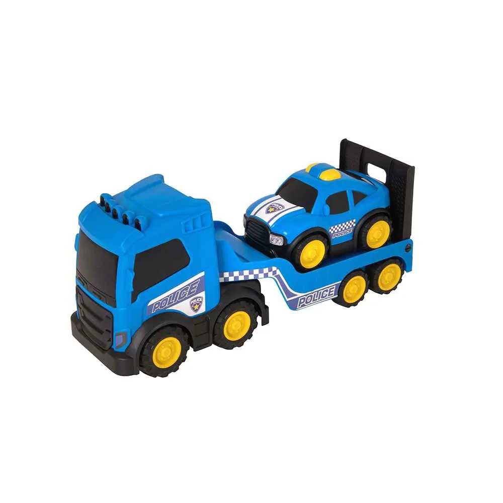 Camion transportator cu masinuta de politie HTI Teamsterz - poza 1