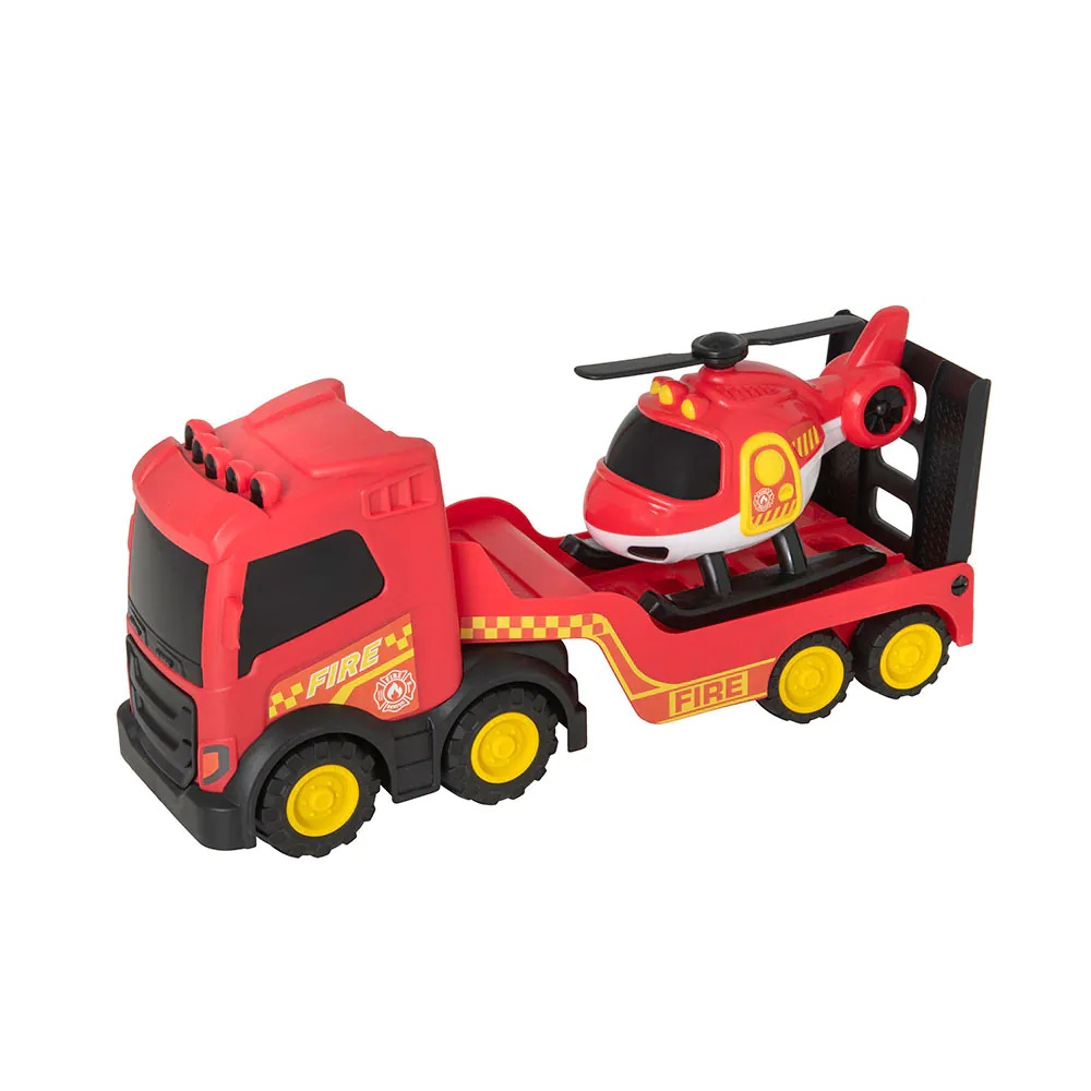 Camion transportator de pompieri cu elicopter HTI Teamsterz - poza 1