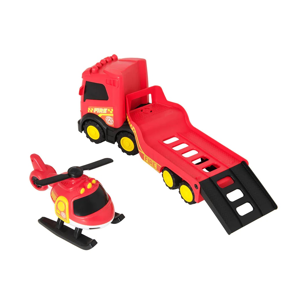 Camion transportator de pompieri cu elicopter HTI Teamsterz - poza 4