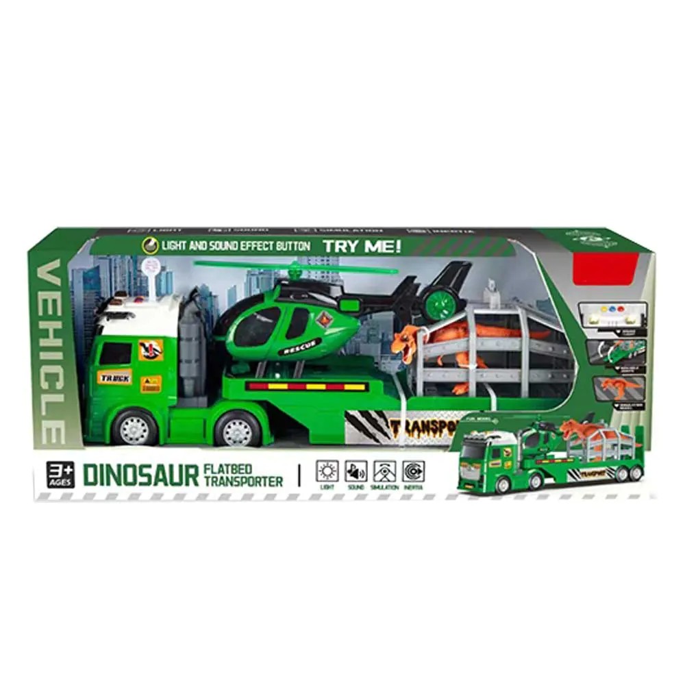Camion transportator elicopter si dinozaur Ocie - poza 2