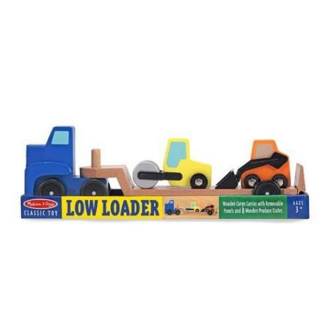 Camion transportor cu platforma cu utilaje de constructii Melissa and Doug - poza 2