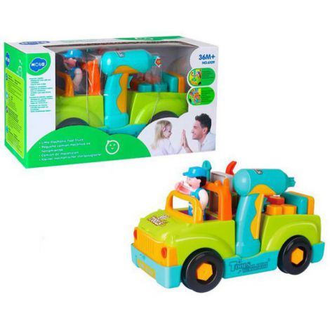 Camionul Plin Cu Scule Al Micului Mecanic Cu Lumini Si Sunete - poza 1