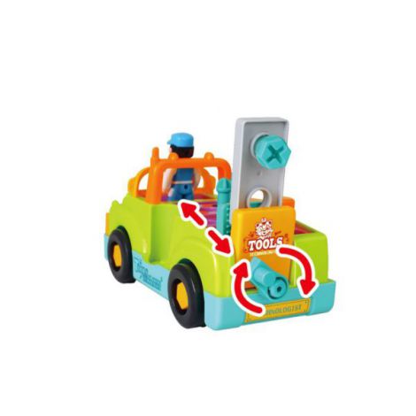 Camionul Plin Cu Scule Al Micului Mecanic Cu Lumini Si Sunete - poza 4