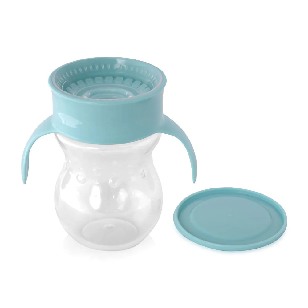 Cana antivarsare 360 cu manere Lorelli Baby Care 270 ml Albastru - poza 2