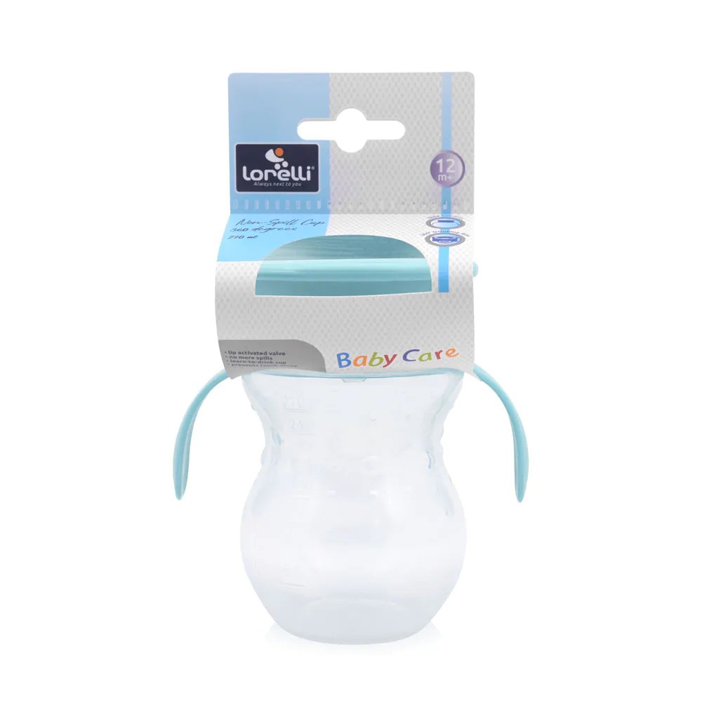 Cana antivarsare 360 cu manere Lorelli Baby Care 270 ml Albastru - poza 3