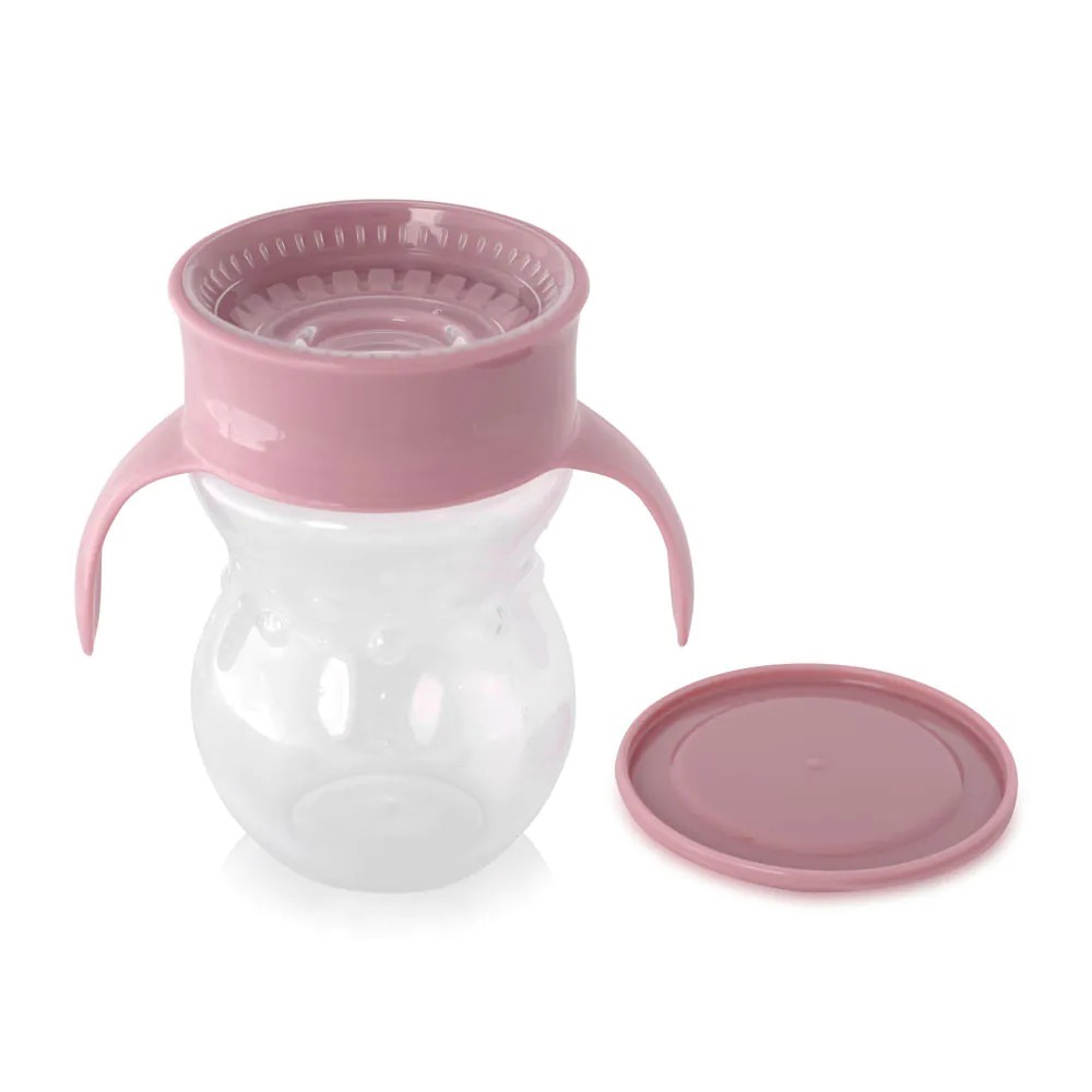 Cana antivarsare 360 cu manere Lorelli Baby Care 270 ml Roz - poza 2
