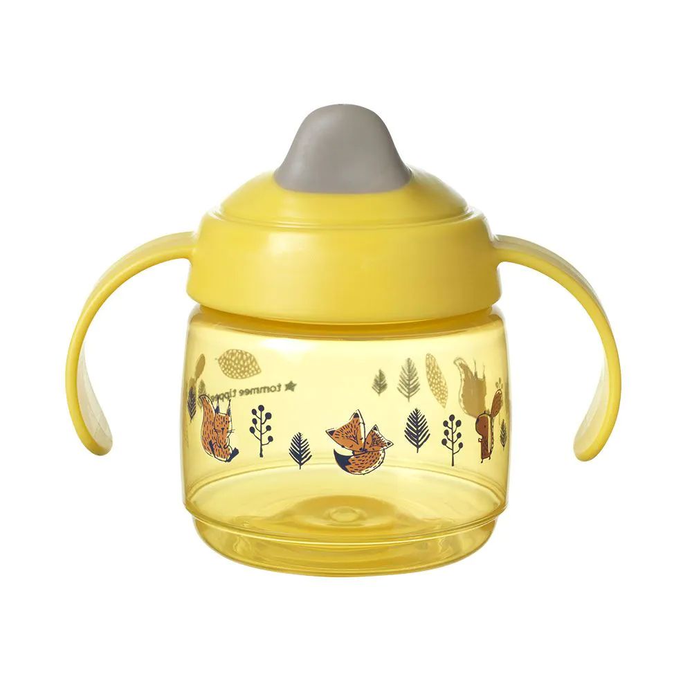 Cana antivarsare cu cioc moale Tommee Tippee Superstar 190 ml 4 luni + Yellow - poza 1