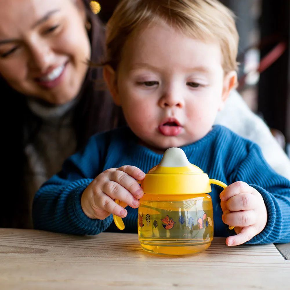 Cana antivarsare cu cioc moale Tommee Tippee Superstar 190 ml 4 luni + Yellow - poza 5