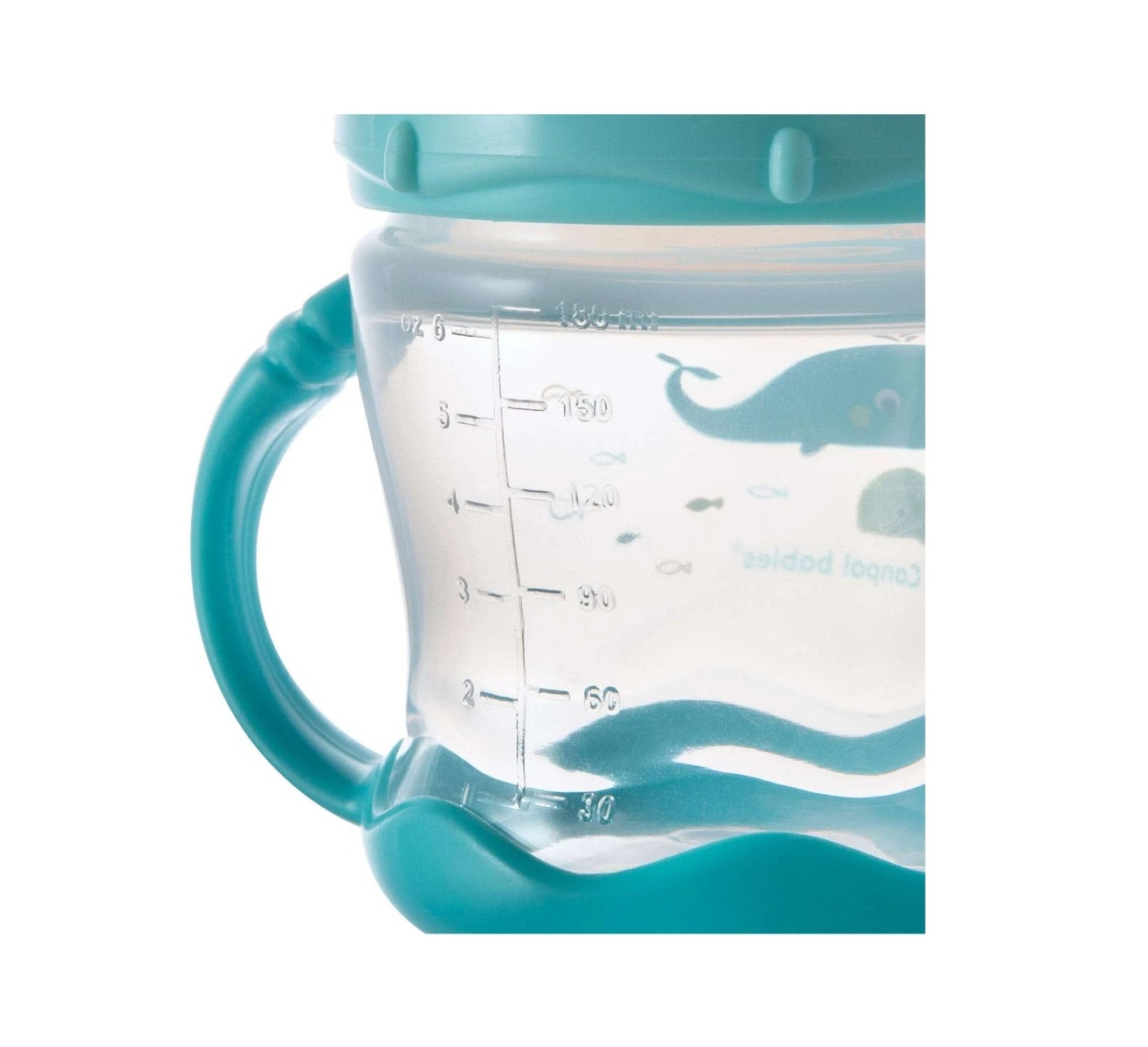 Cana antivarsare cu duza moale Canpol Love & Sea blue 180 ml 9 luni + - poza 4