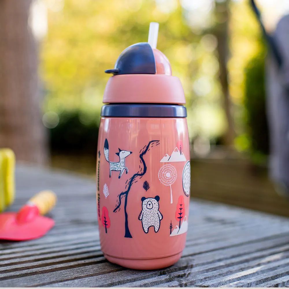 Cana antivarsare cu pai Tommee Tippee Superstar 266 ml 12 luni + Pink - poza 5