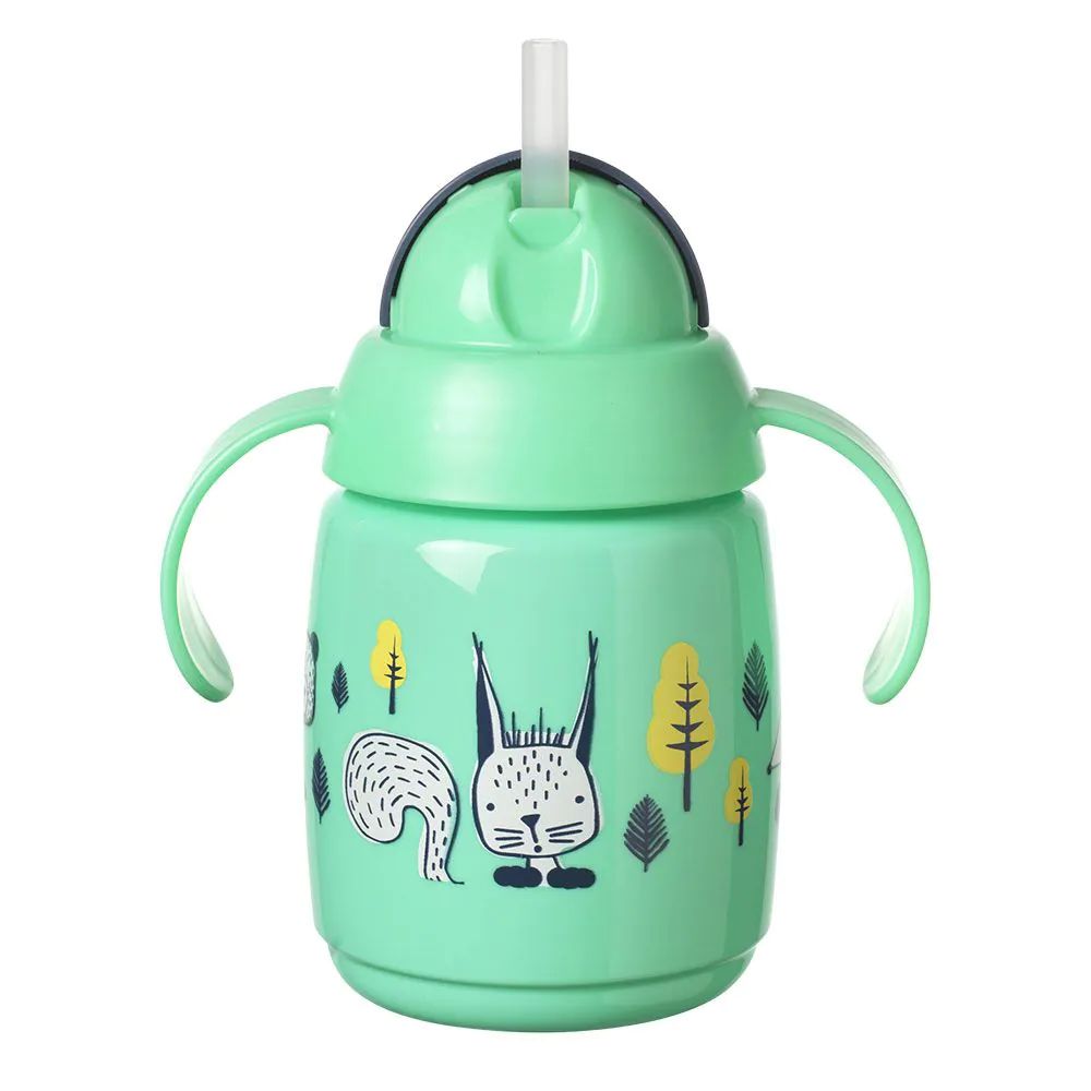 Cana antivarsare cu pai Tommee Tippee Superstar 300 ml 6 luni + Green - poza 1