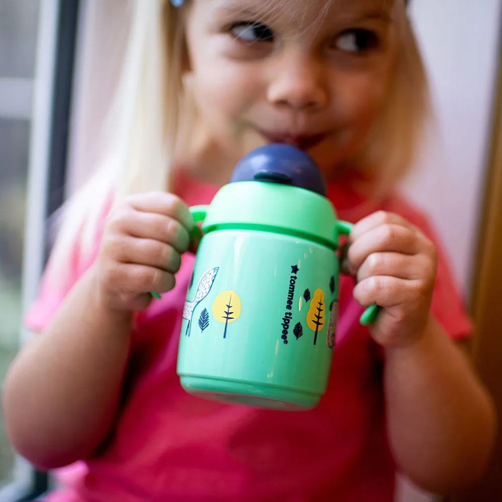 Cana antivarsare cu pai Tommee Tippee Superstar 300 ml 6 luni + Green - poza 3