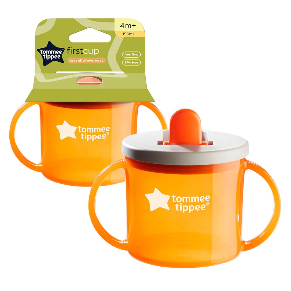 Cana cu manere antivarsare Tommee Tippee 190 ml 4 luni + Orange - poza 2