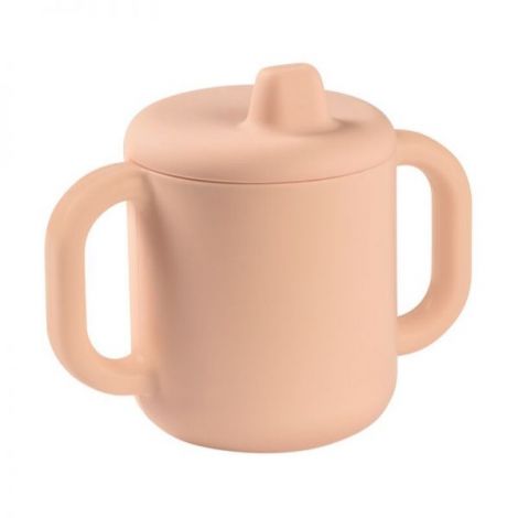 Cana de antrenament silicon Beaba Pink - poza 2