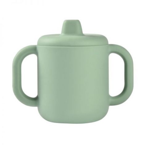 Cana de antrenament silicon Beaba Sage Green - poza 1