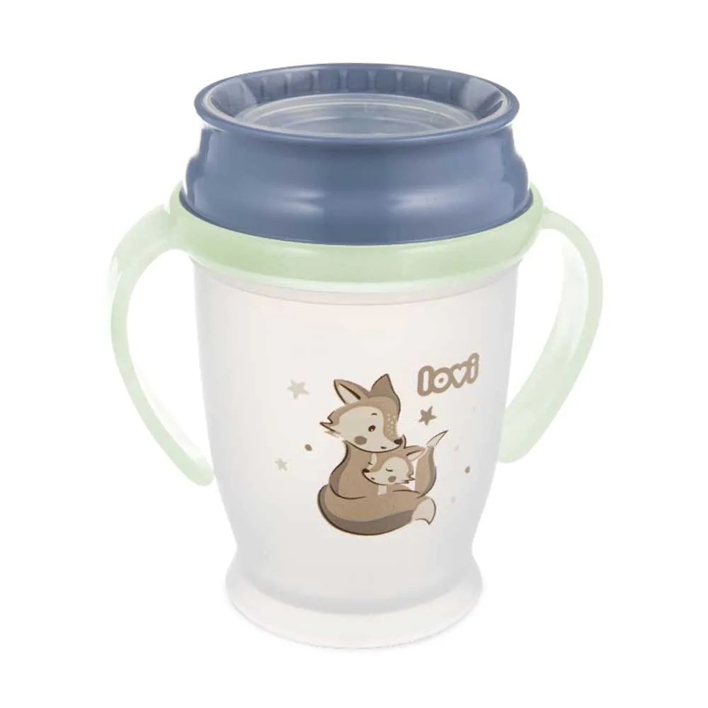 Cana de tranzitie cu manere 360 Lovi Night and Day 250 ml Fox 9 luni + - poza 1
