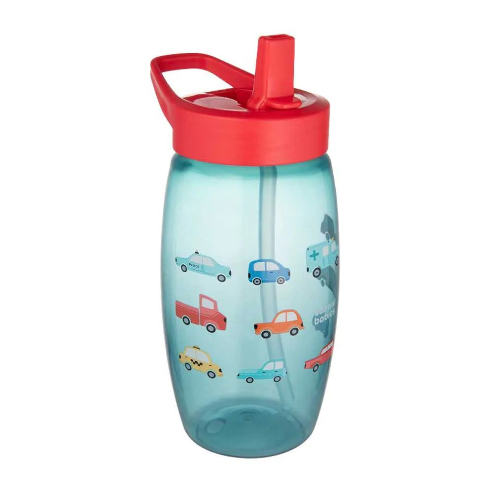 Cana sport cu duza pliabila 400 ml Canpol Cars 12 luni+ Blue - poza 2
