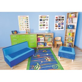 Canapea albastra Premium - poza 2