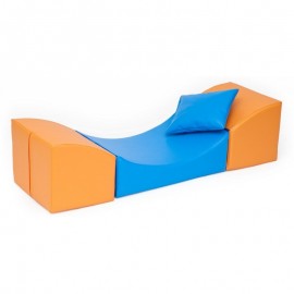 Canapea Confort albastru-orange - Novum - poza 1